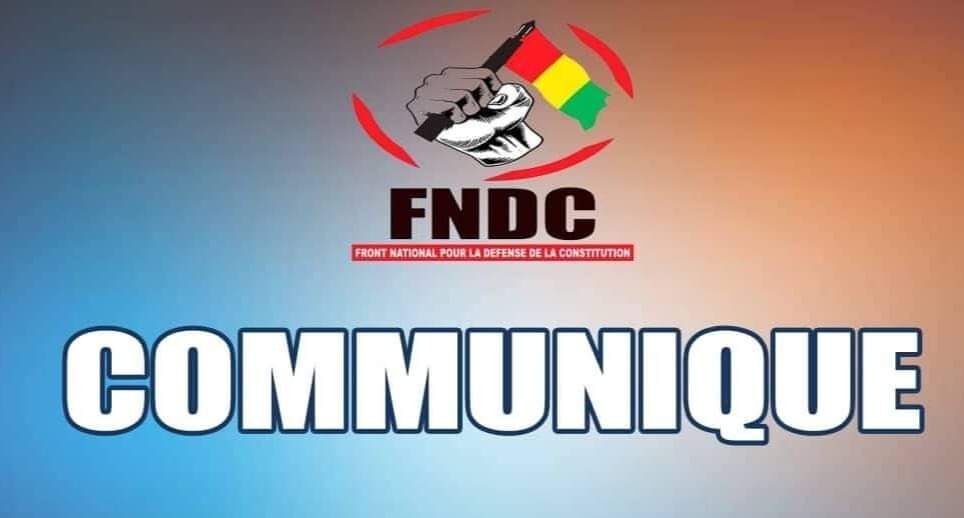 Communiqué FNDC